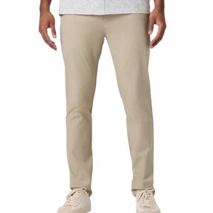 Vuori Cascade Tech Chino Pant Athletic Golf Slim Fit Pecan Men Size 34x30 Travel